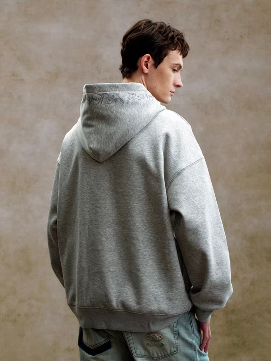 YADcrew Pearl Embellished Candlestick Hoodie