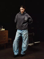 YADcrew x BIPOLAR Logo Pearl Embroidered Hoodie