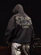 YADcrew x BIPOLAR Logo Pearl Embroidered Hoodie