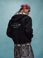 YADcrew x MEDM Ethnic Ribbed Zip Up Hoodie