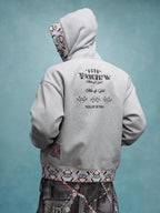 YADcrew x MEDM Ethnic Ribbed Zip Up Hoodie