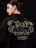 YADcrew x BIPOLAR Pearl Embellished Air Layer Polo Shirt