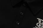 YADcrew x BIPOLAR Pearl Embellished Air Layer Polo Shirt