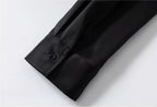 YADcrew Embroidered Lapel Button Up Long Sleeve Shirt