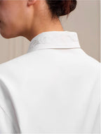 YADcrew Embroidered Lapel Button Up Long Sleeve Shirt