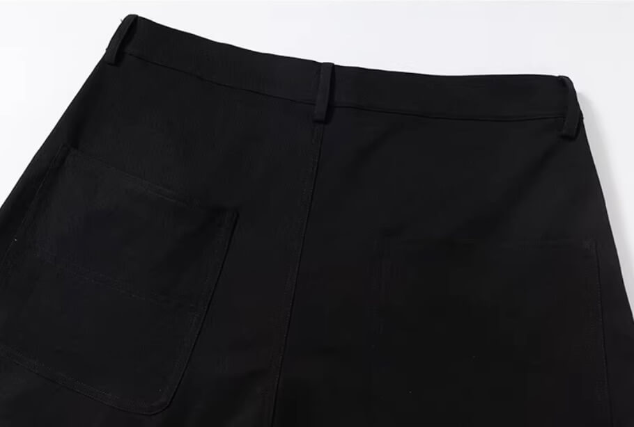 YADcrew Turquoise Studded Tucked Machete Black Pants