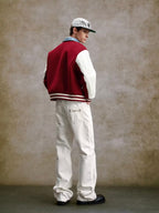 YADcrew 3D Embossed White Distressed Jeans