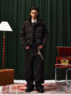 YADcrew Chain Embroidered Western Pants