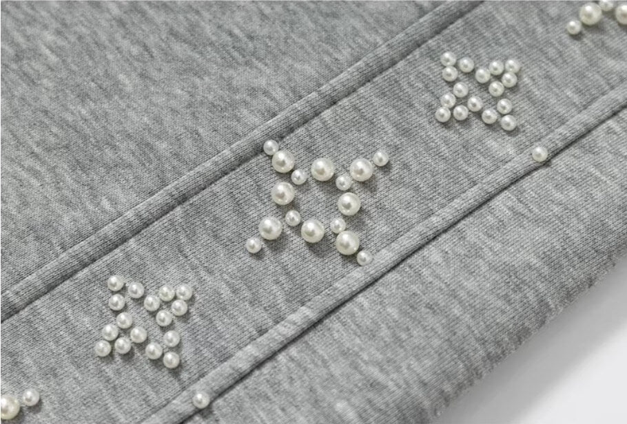 YADcrew Cross Track Pearl Sweatpants