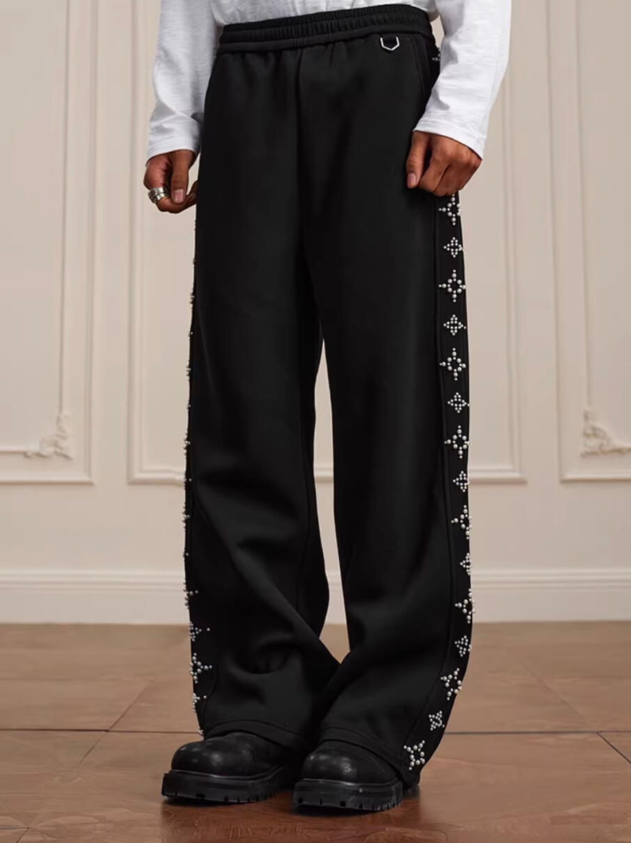 YADcrew Cross Track Pearl Sweatpants