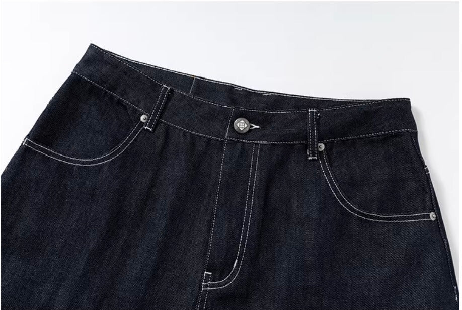 YADcrew Glitter Suede Leather Melting Pocket Jeans