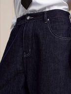 YADcrew Glitter Suede Leather Melting Pocket Jeans