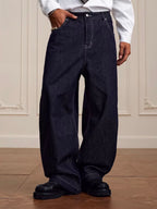 YADcrew Glitter Suede Leather Melting Pocket Jeans
