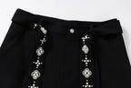 YADcrew Pearl Belt Suit Pants