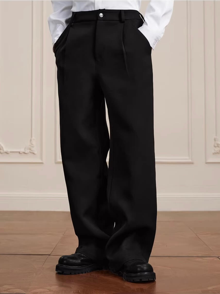 YADcrew Pearl Belt Suit Pants