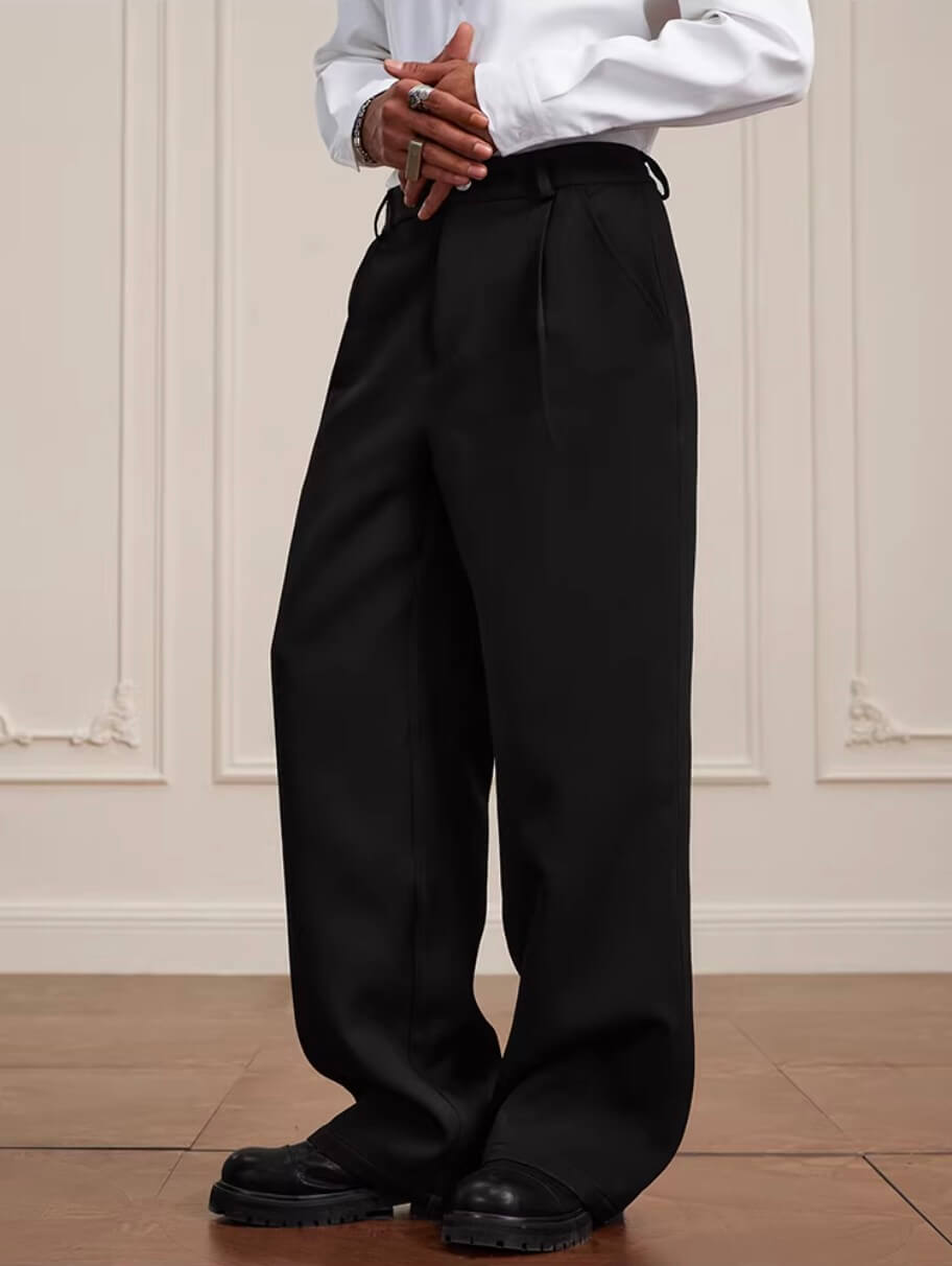 YADcrew Pearl Belt Suit Pants