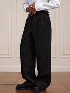 YADcrew Pearl Belt Suit Pants