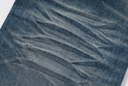 YADcrew Scorched Embroidery Washed Distressed Whisker Jeans