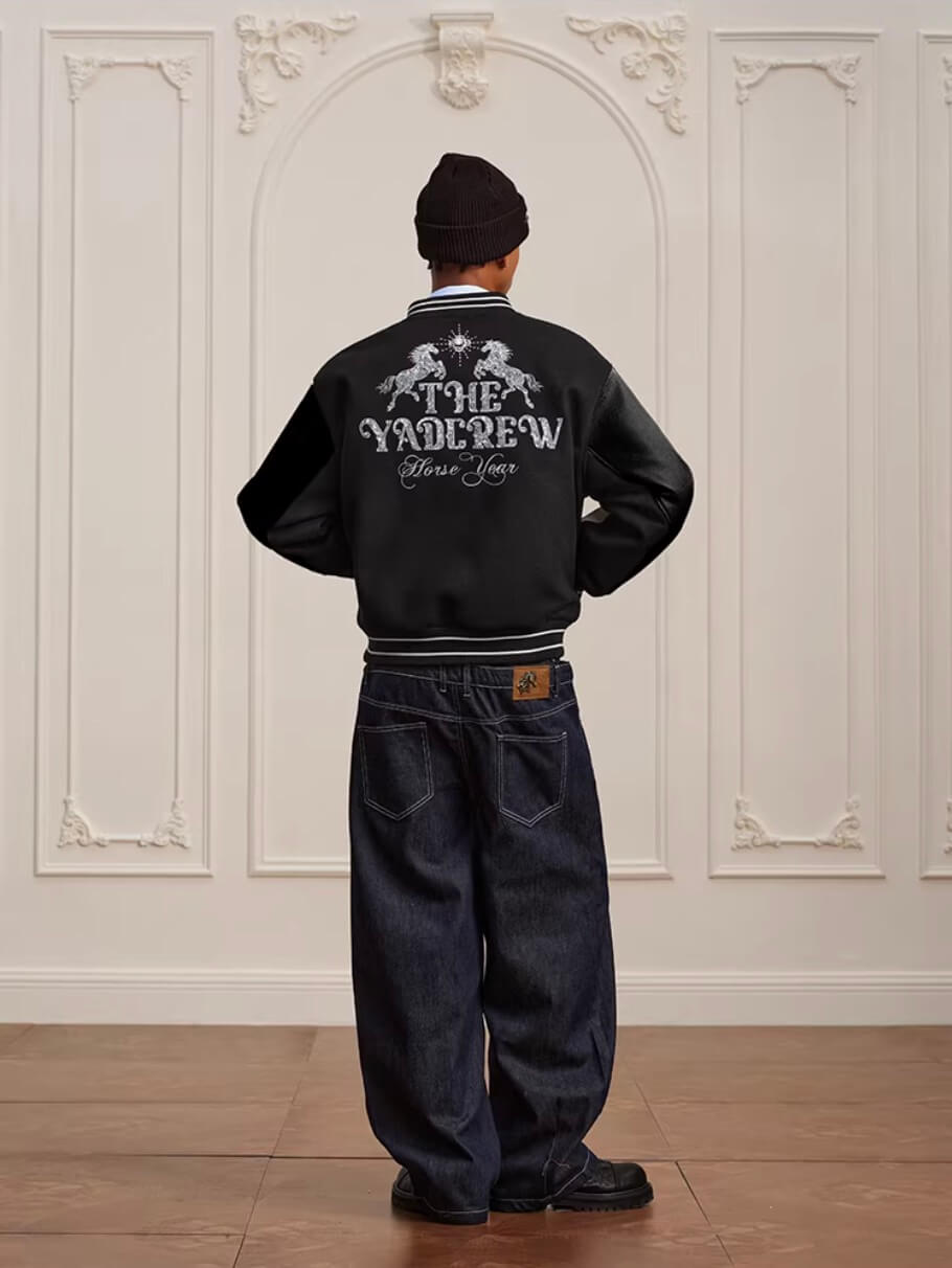 YADcrew Double Waist Buttoned Jeans