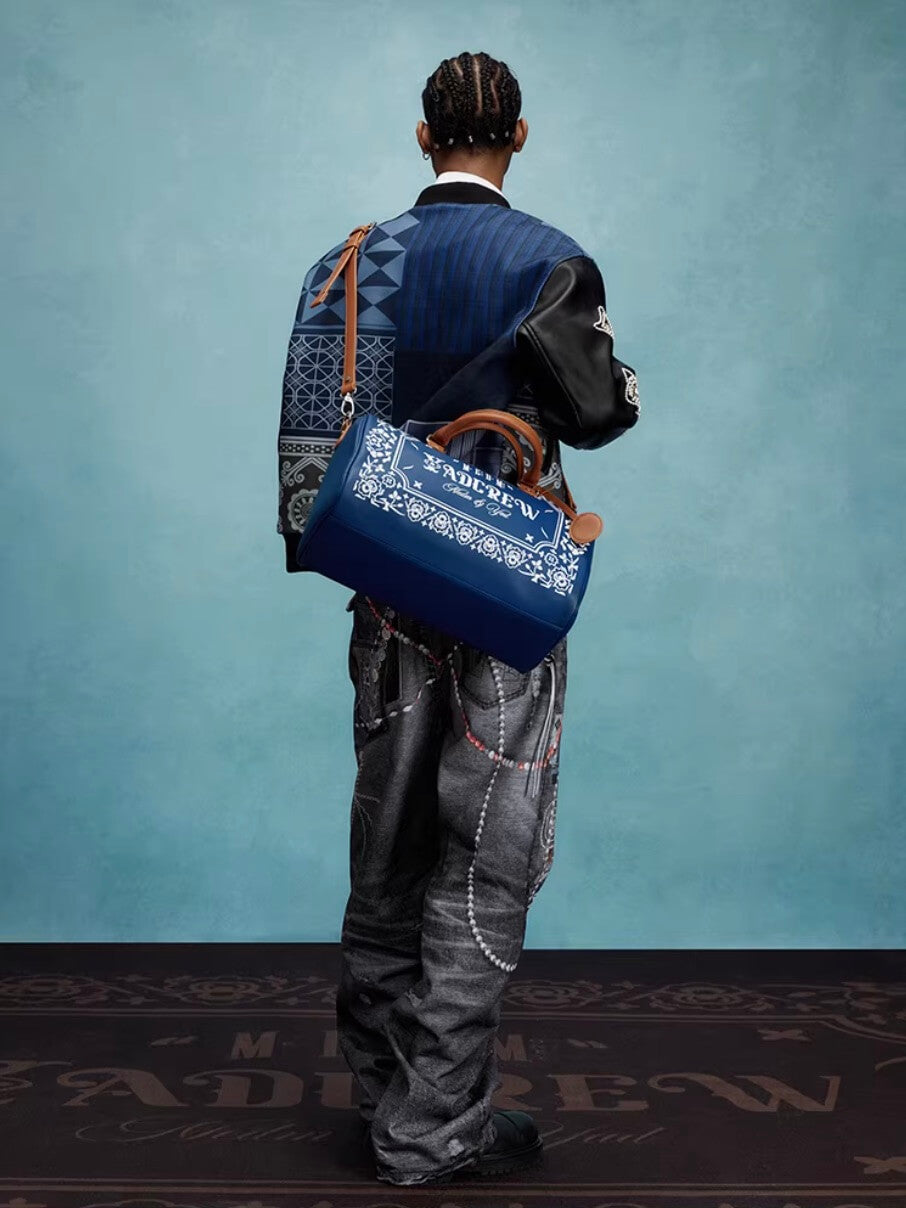 YADcrew x MEDM PU Leather Weekender Bag