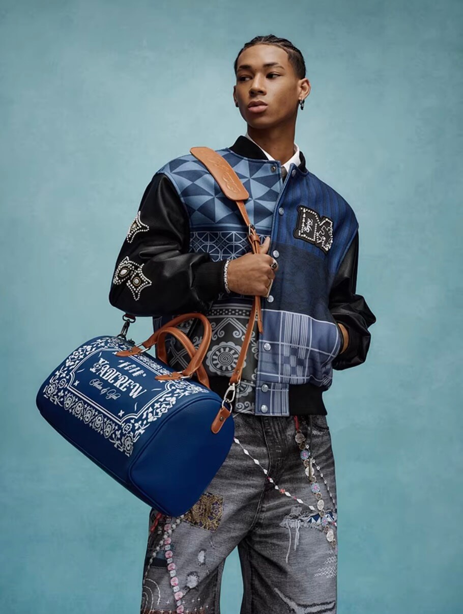 YADcrew x MEDM PU Leather Weekender Bag
