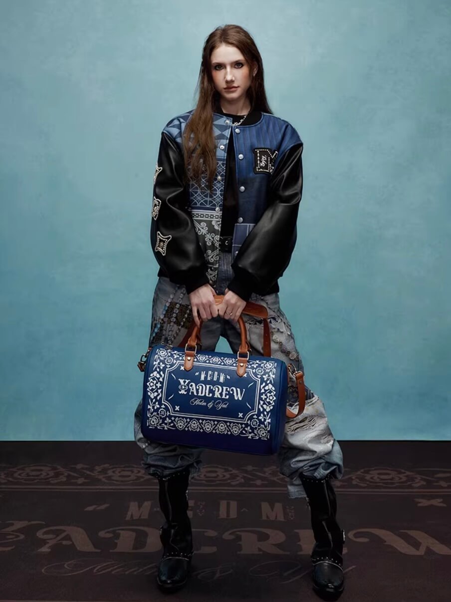 YADcrew x MEDM PU Leather Weekender Bag
