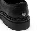 YADcrew Washed Horsehide Leather Platform Dress Shoes