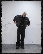 UNDERWATER Dying Art Gradient Washed Aged Detroit Jacket