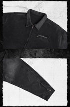 UNDERWATER Dying Art Gradient Washed Aged Detroit Jacket