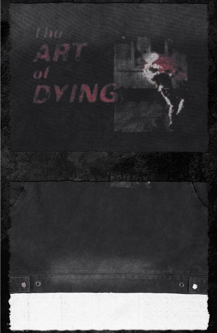 UNDERWATER Dying Art Gradient Washed Aged Detroit Jacket