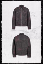 UNDERWATER Studded Western Denim Jacket