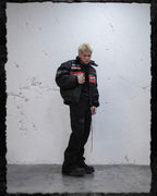 UNDERWATER Hell Badge Embroidered Racing Bomber Jacket