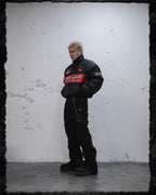 UNDERWATER Hell Badge Embroidered Racing Bomber Jacket