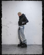 UNDERWATER Demon Horn Removable Hood Down Vest