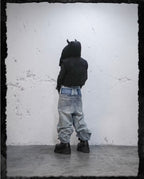 UNDERWATER Demon Horn Removable Hood Down Vest