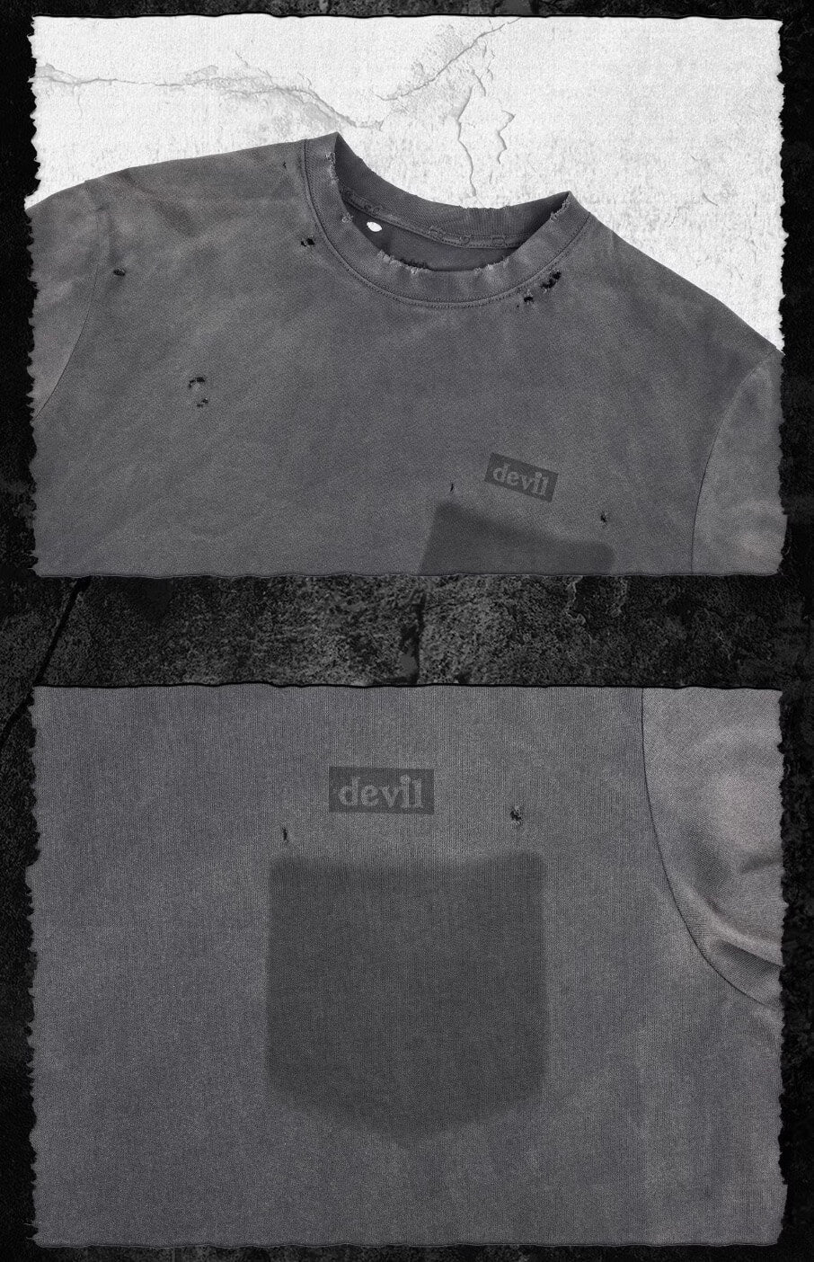 UNDERWATER Sun Faded Pocket Vintage Wash Tee