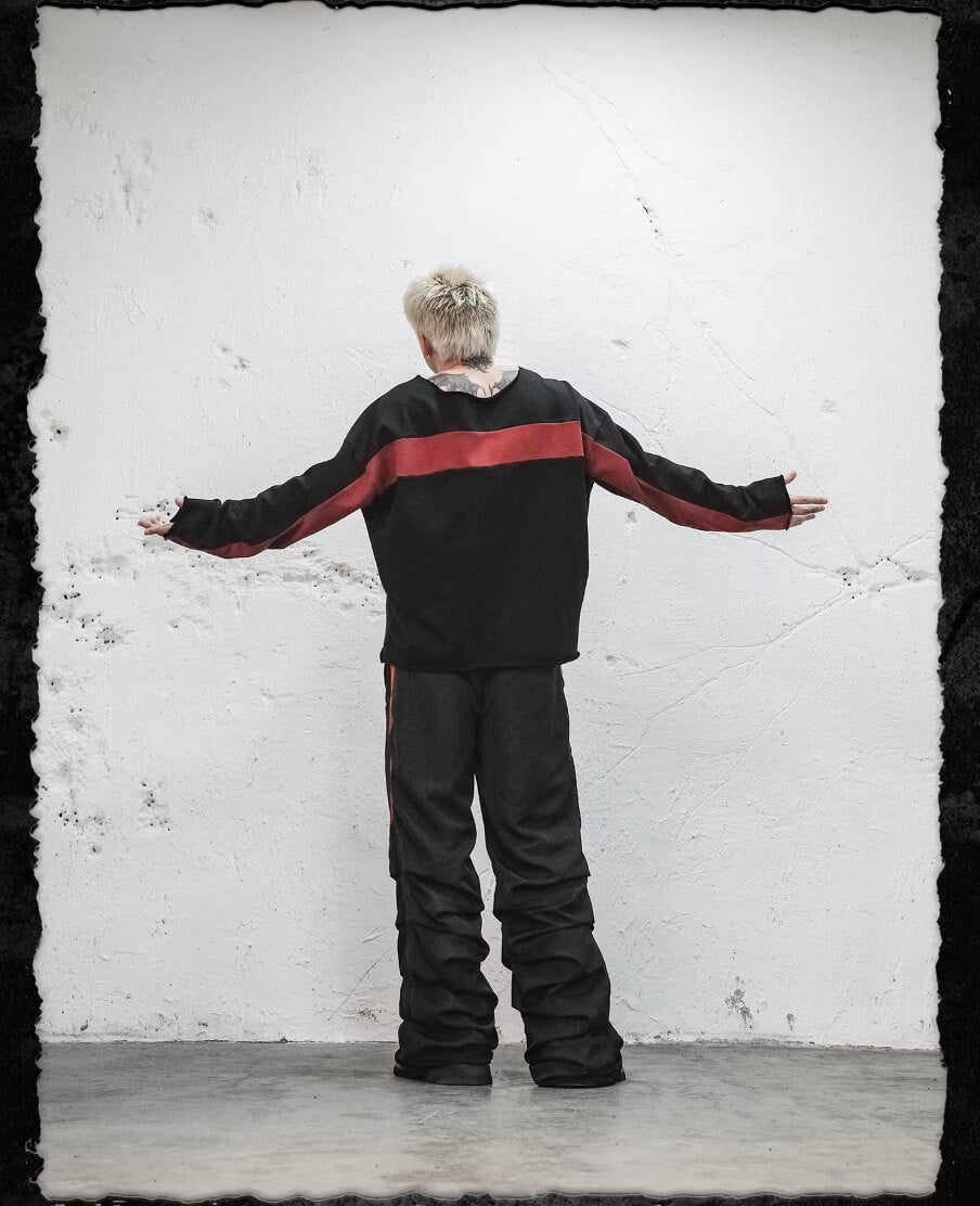 UNDERWATER Dirty Dye Colorblock Track Pants
