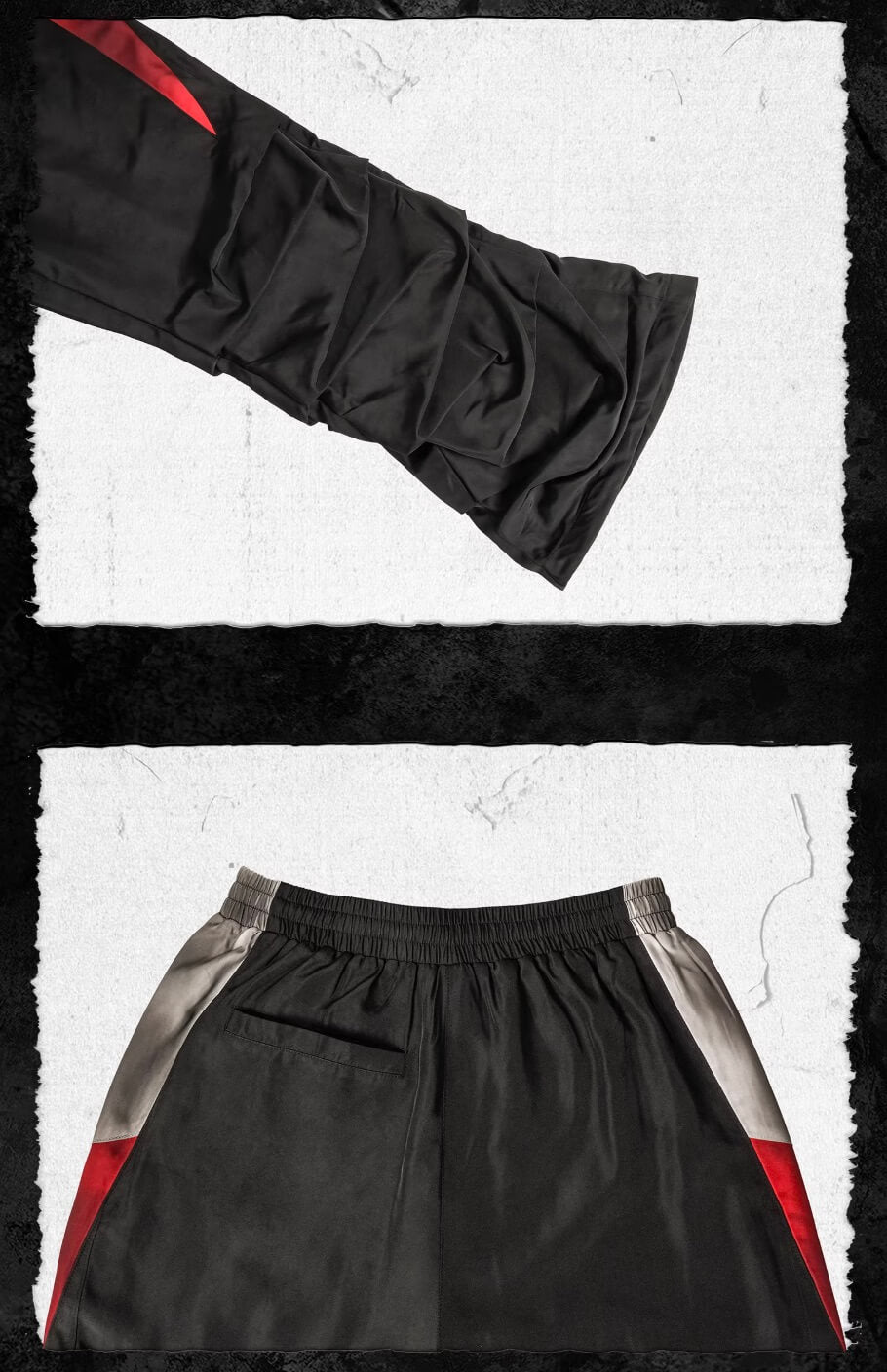 UNDERWATER Dirty Dye Colorblock Track Pants