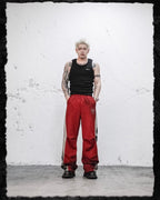UNDERWATER Skeleton Patchwork Dirty Dye Sweatpants