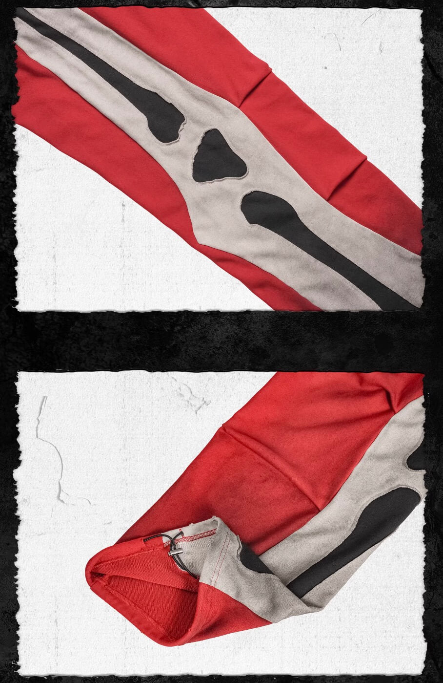 UNDERWATER Skeleton Patchwork Dirty Dye Sweatpants