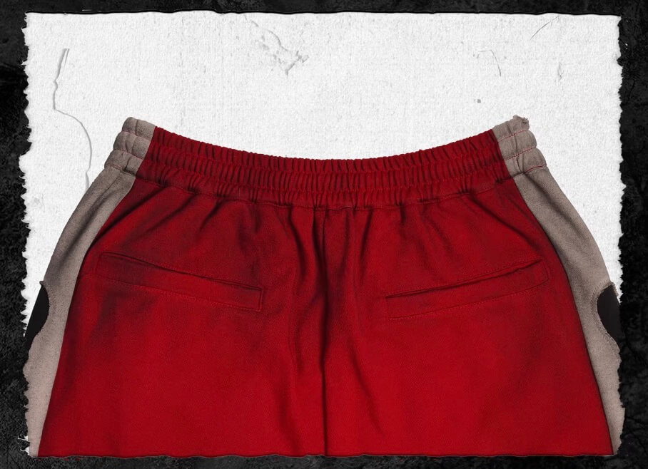 UNDERWATER Skeleton Patchwork Dirty Dye Sweatpants