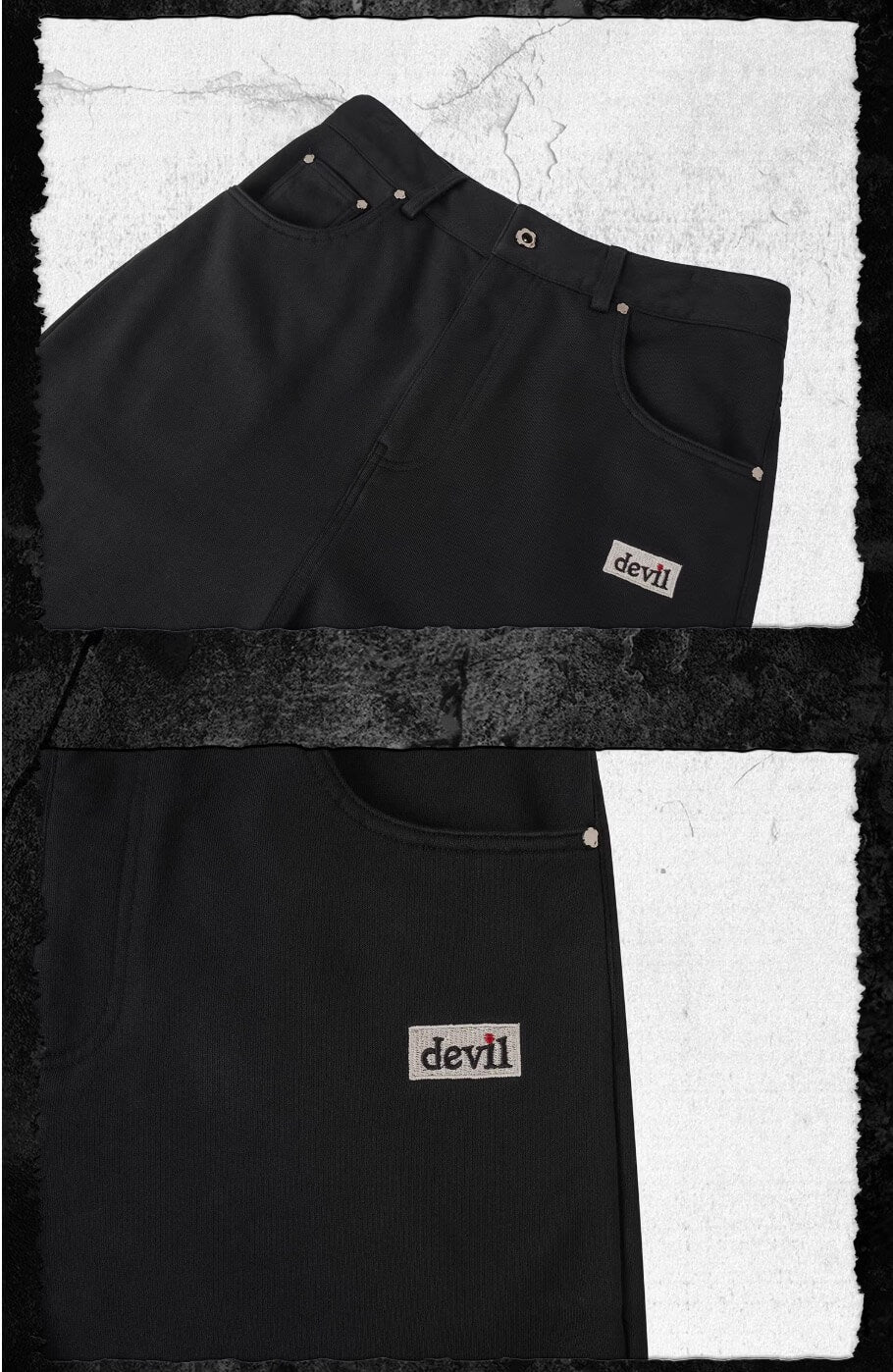 UNDERWATER Devil Embroidered Sweatpants