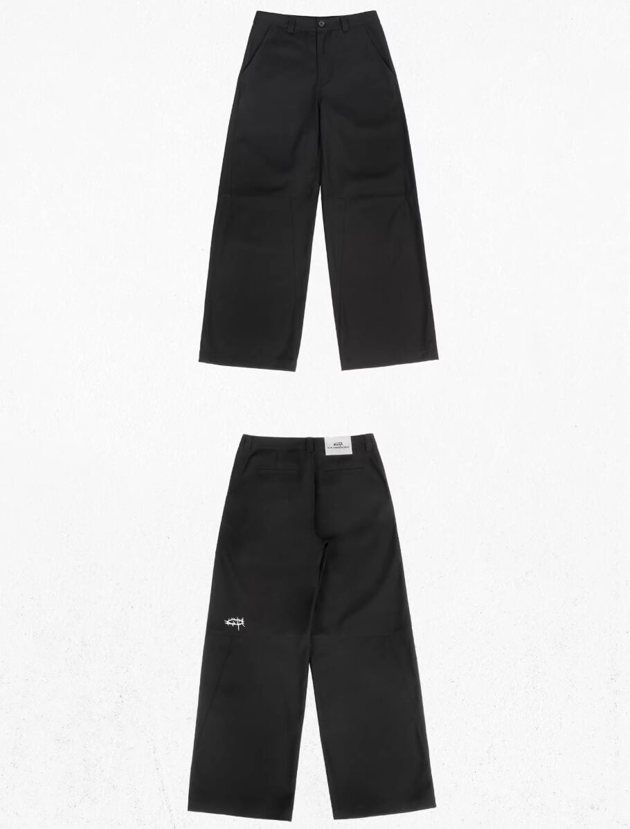 UNDERWATER Tailored Split Deconstructed Suit Pants