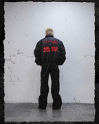 UNDERWATER Snakeskin Deconstructed Patchwork Flared Jeans