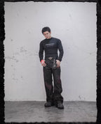 UNDERWATER Studded Denim Flared Jeans