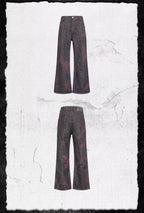 UNDERWATER Studded Denim Flared Jeans