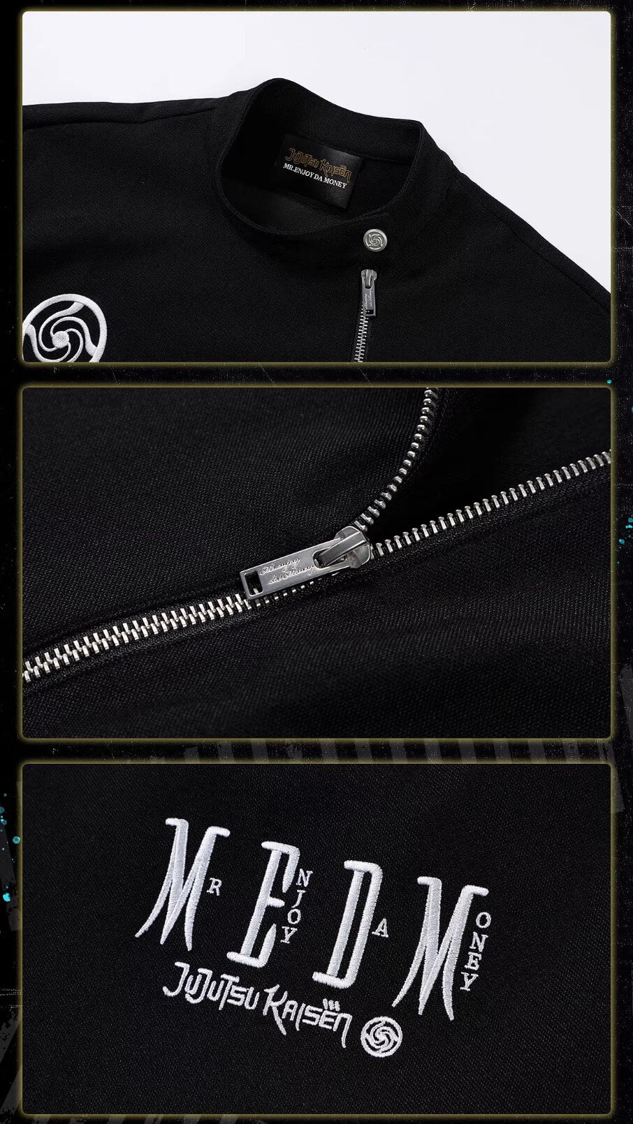 MEDM × Jujutsu Kaisen Diagonal Zipper School Uniform Jacket