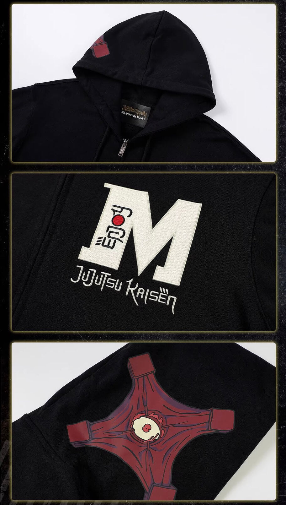 MEDM × Jujutsu Kaisen Prison Realm Zip Up Hoodie