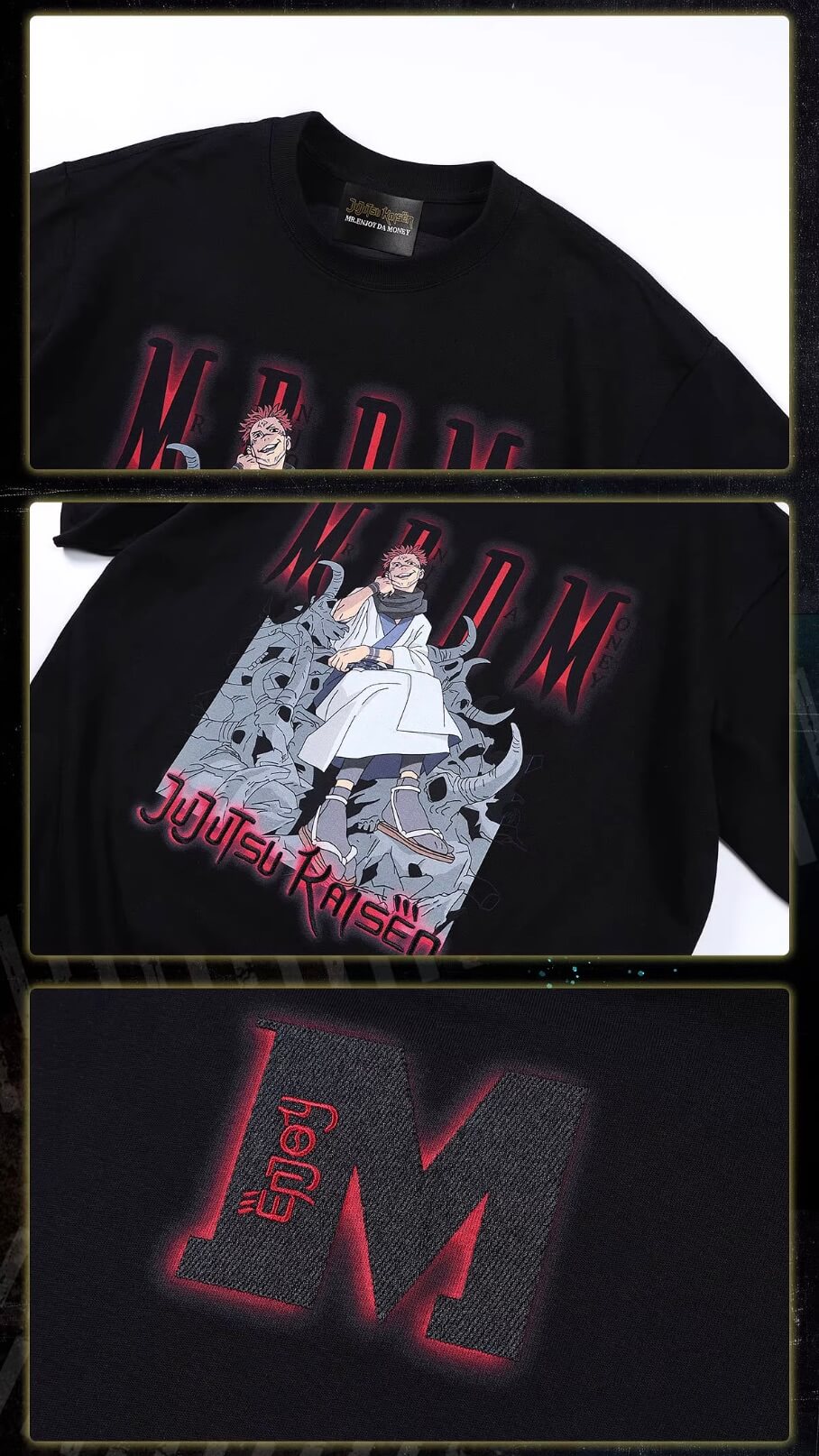 MEDM × Jujutsu Kaisen Ryomen Sukuna Print Embroidered Tee