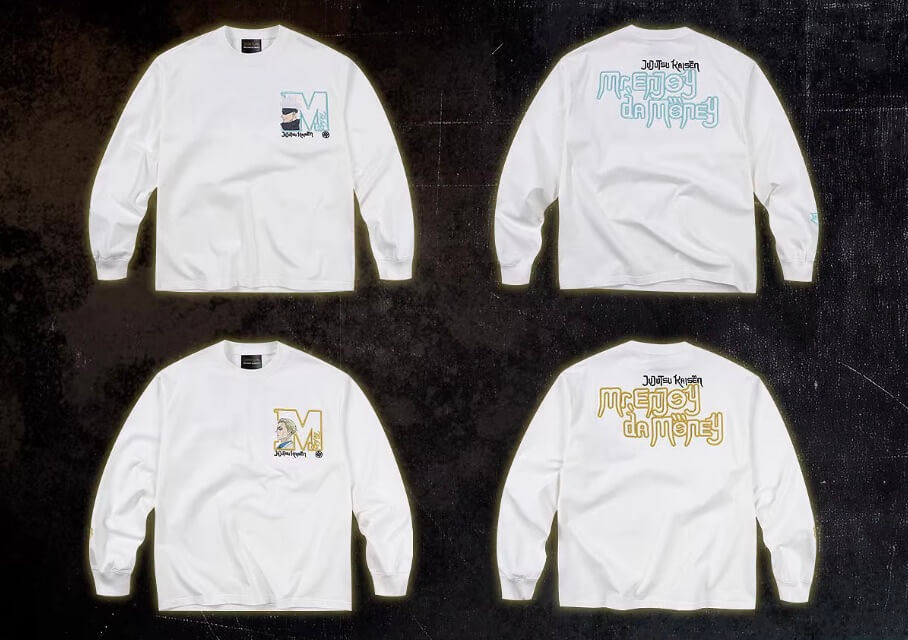 MEDM × Jujutsu Kaisen Big M Logo Character Print Embroidered Long Sleeve Tee